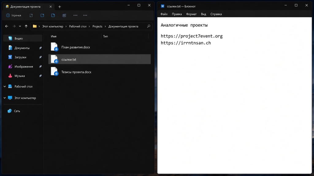 An authorised user has opened the protected file in Notepad and sees the text